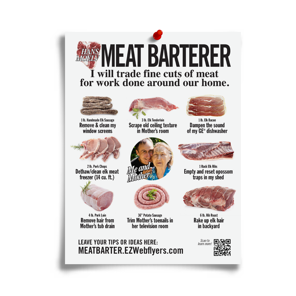 Meat Barterer Digital Download Flyer
