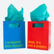 Load image into Gallery viewer, Gift Bag 2 Pack: Not a Puppy & Wrapped This Myself