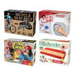 Load image into Gallery viewer, 4 Pack Medium Boxes: Bicycle Seat Belt, Fire Chief, Pasta Recycler, Tidy Tips