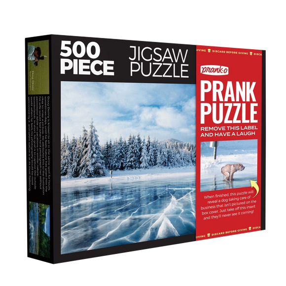 When Nature Calls 500 Piece Puzzle: Frozen Serenity