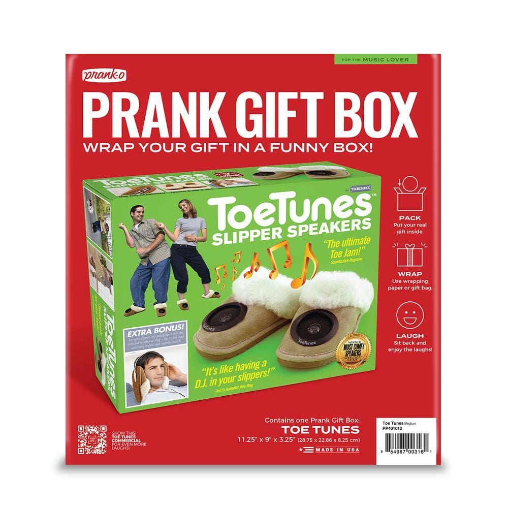  Prank Pack, Toe Tunes Prank Gift Box, Wrap Your Real Present in  a Funny Authentic Prank-O Gag Present Box