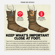 Load image into Gallery viewer, infographic from joke gift box for Cargo Socks from Prank-O.