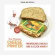 Load image into Gallery viewer, details from Prank-O's Cheese Printer joke gift box