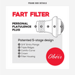 Load image into Gallery viewer, details from joke box for a Fart Filter from Prank-o