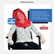Load image into Gallery viewer, details from joke gift box from Pranko for the Nap Sack sleep hood