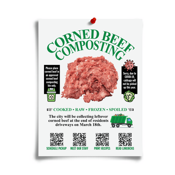 Corned Beef Compost Digital Download Flyer