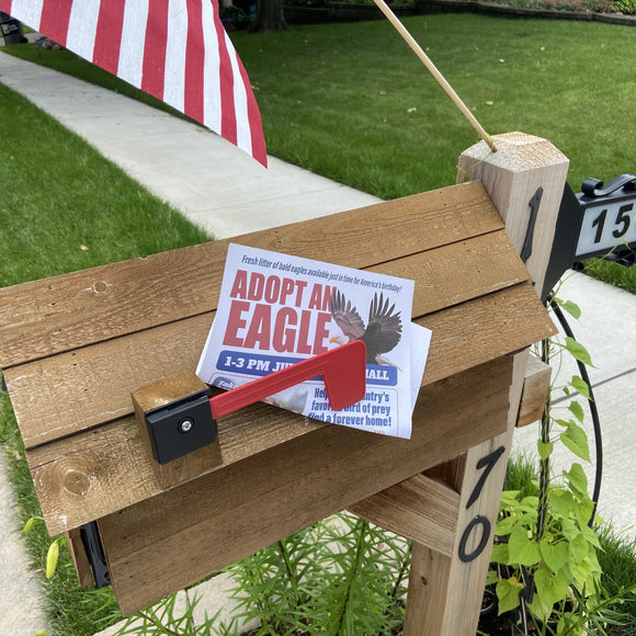 Joke flyer for adopting an eagle from Prank-o
