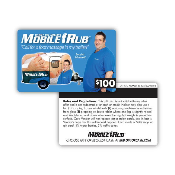 Mobile Rub funny gift card