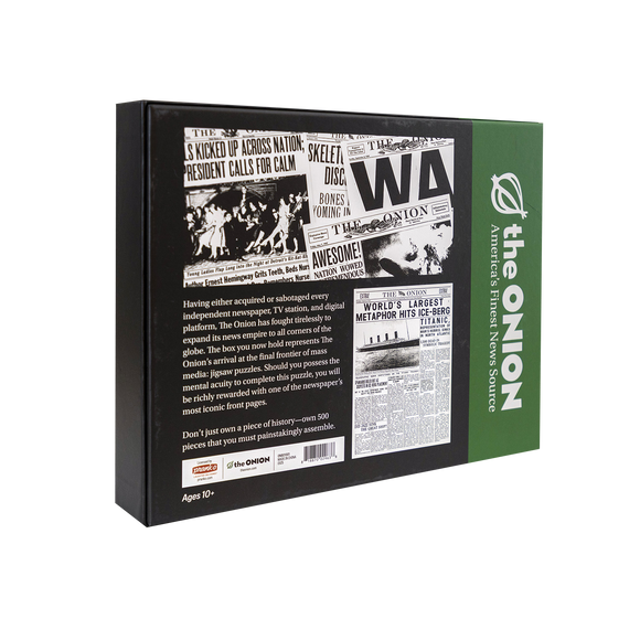 The Onion 500 Piece Puzzle: World's Largest Metaphor