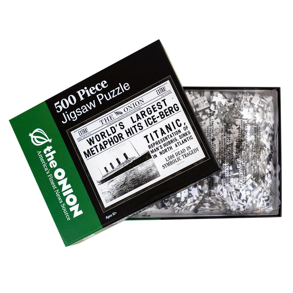 The Onion 500 Piece Puzzle: World's Largest Metaphor