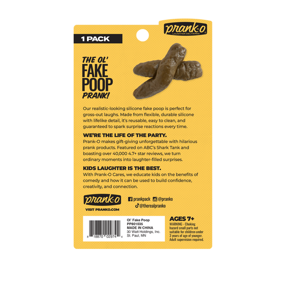 The Ol' Fake Poop Prank