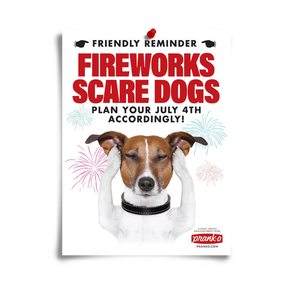 Dogs & Fireworks Digital Download Flyer