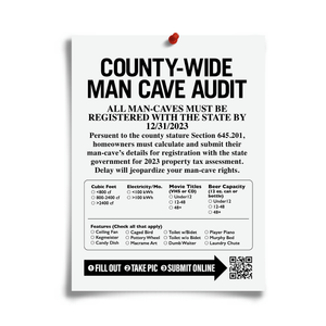 Man Cave Audit Digital Download Flyer