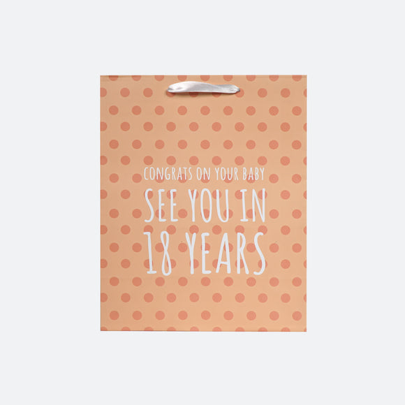 "See You in 18 Years" Medium Gift Bag