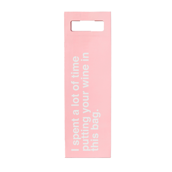 "Putting Wine in a Bag" Wine Gift Bag