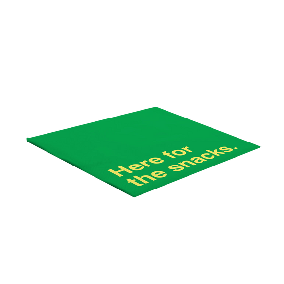 "Snacks" napkins