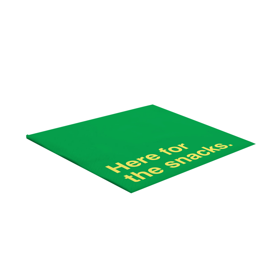 "Snacks" napkins