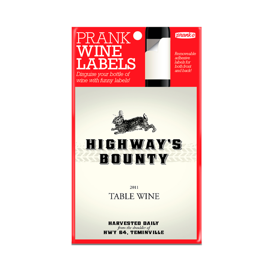 Highway's Bounty Wine Label