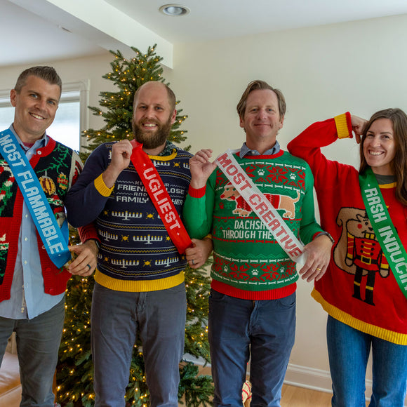 Ugly Sweater Award Sashes