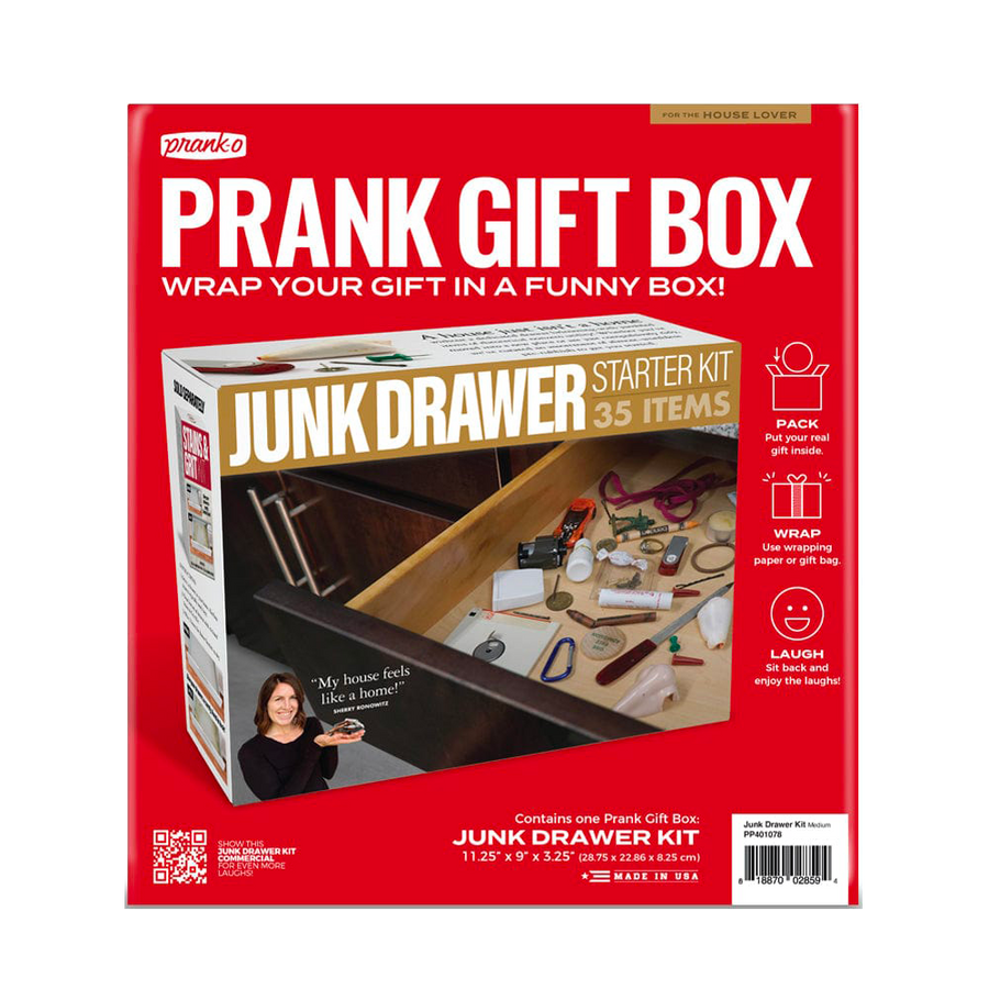 Junk Box Kit Junk Drawer Kit Prank Gift Box | Funny Gift Ideas | Prank-O