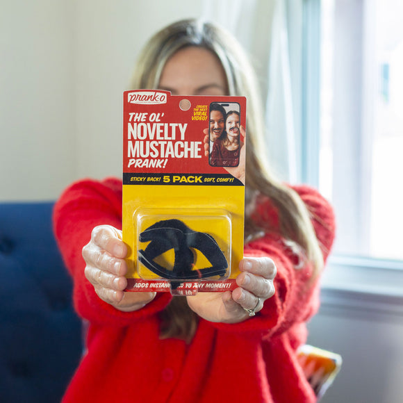 The Ol' Novelty Mustache Prank