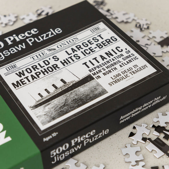 The Onion 500 Piece Puzzle: World's Largest Metaphor