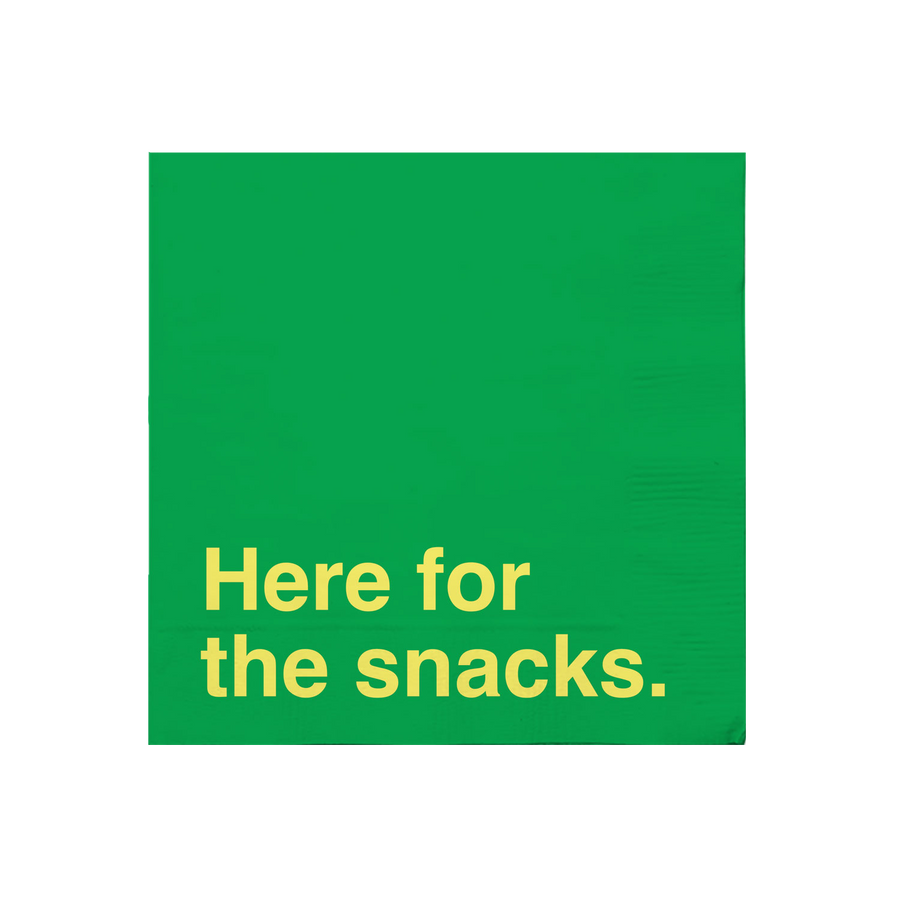 "Snacks" napkins