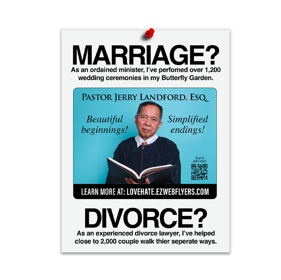 Pastor Lawyer Digital Download Flyer