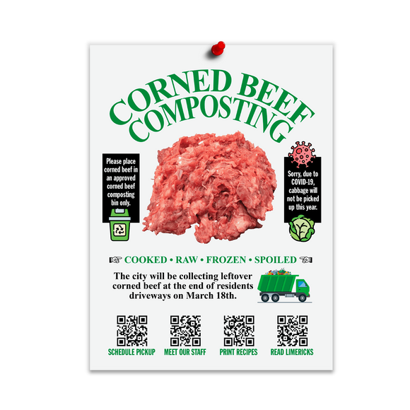 Corned Beef Compost Digital Download Flyer