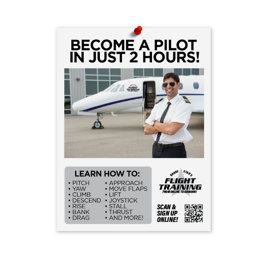 2 Hour Pilot Digital Download Flyer