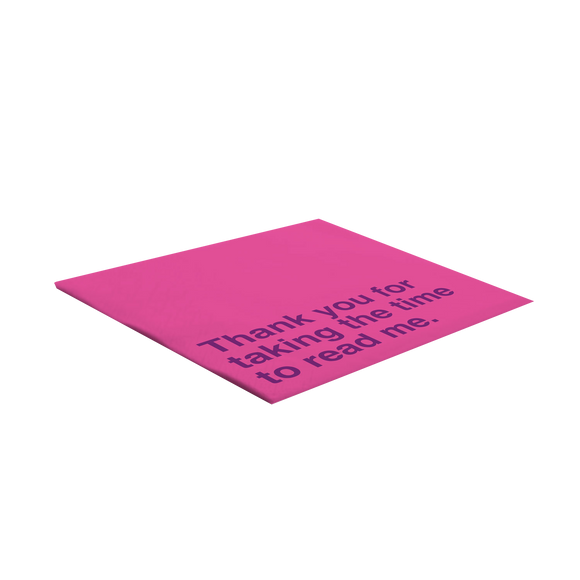 "Thank You" napkins