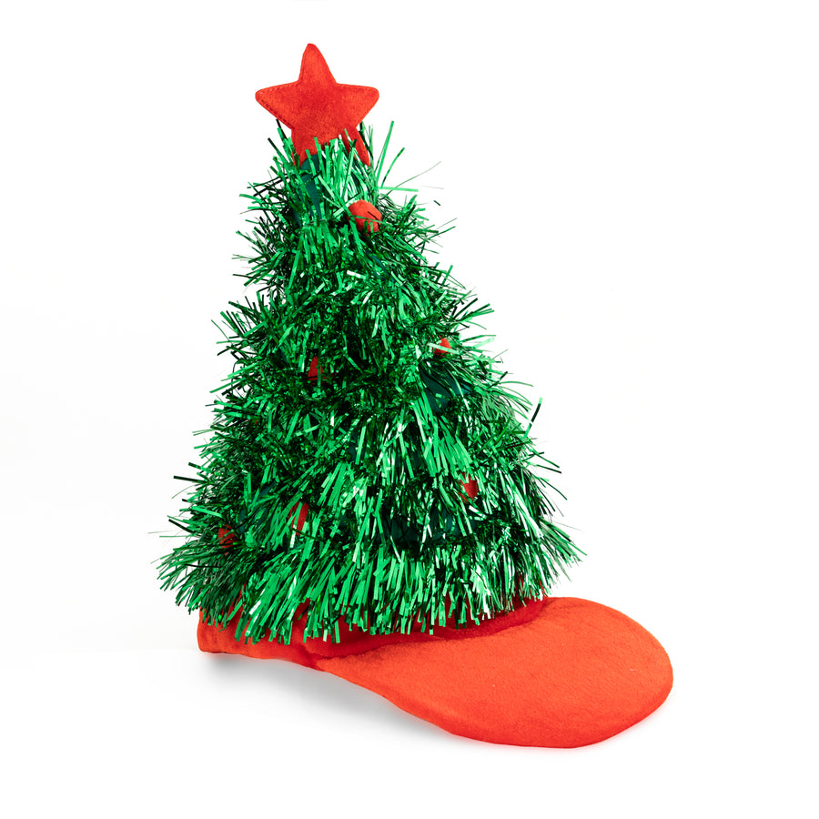 Tinsel Tree Visor Hat