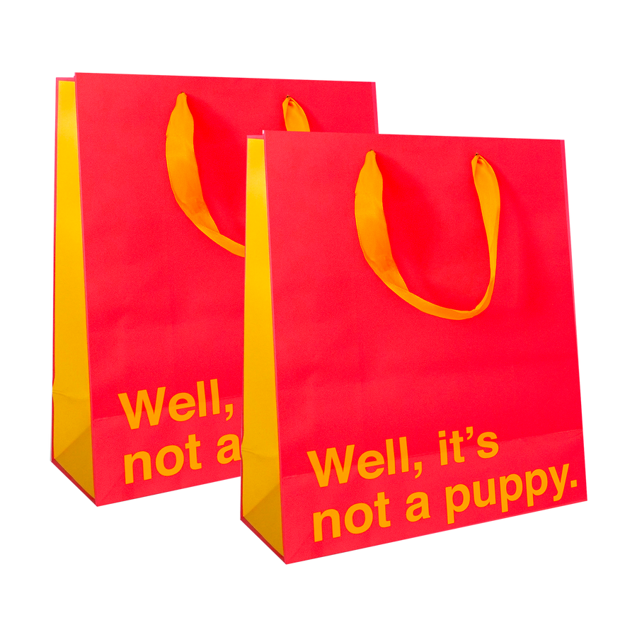 Well, It's Not a Puppy Gift Bag 2 pack