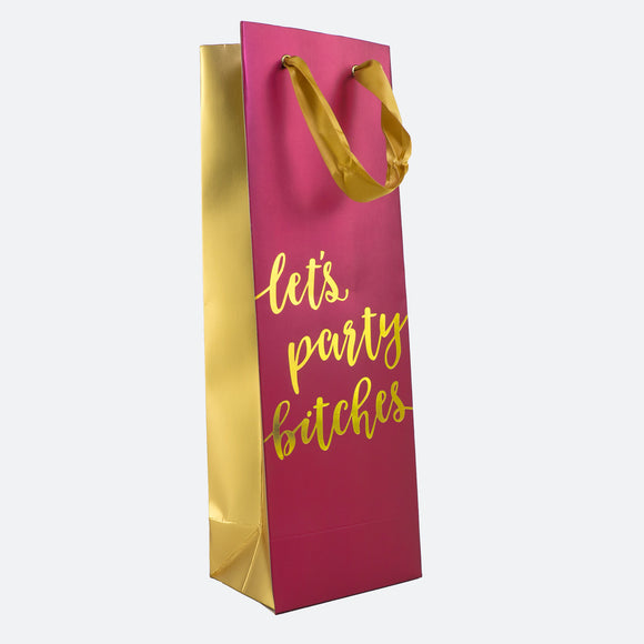 "Let's Party" Wine Gift Bag