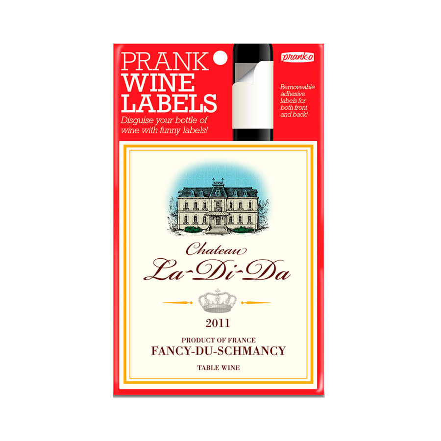 Chateau La-Di-Da Wine Label