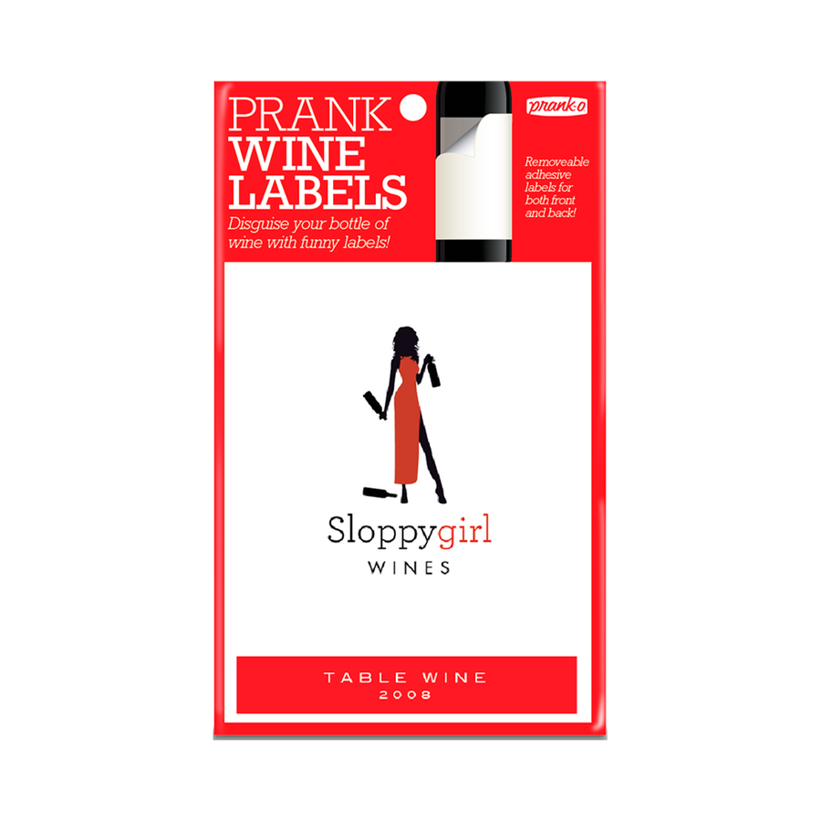 5 Pack Prank Wine Labels