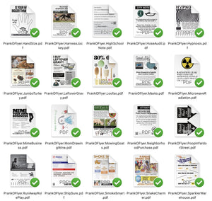 Prank Digital Download Flyer 50 Pack