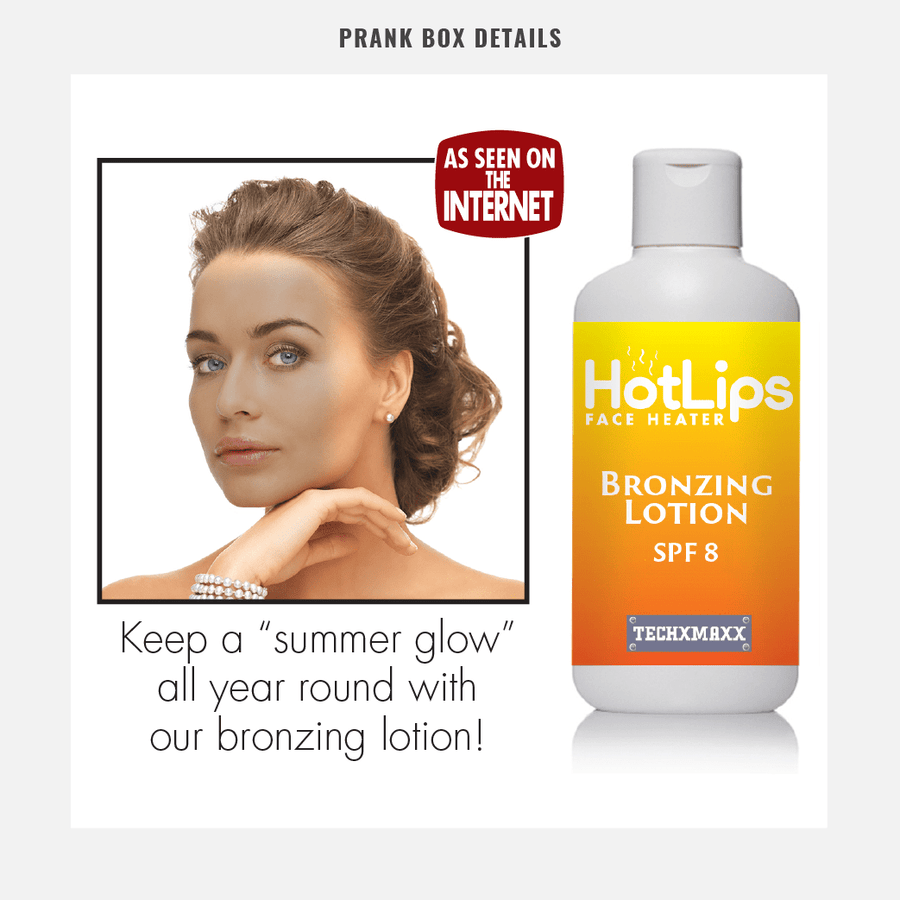 details from joke box for Hot Lips face heater from Prank-O