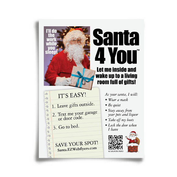 Santa 4 You Digital Download Flyer