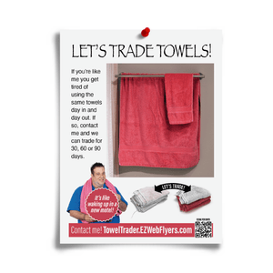 joke towel trade flyer