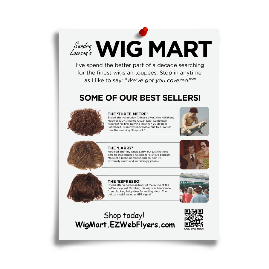 Joke wigs clearance