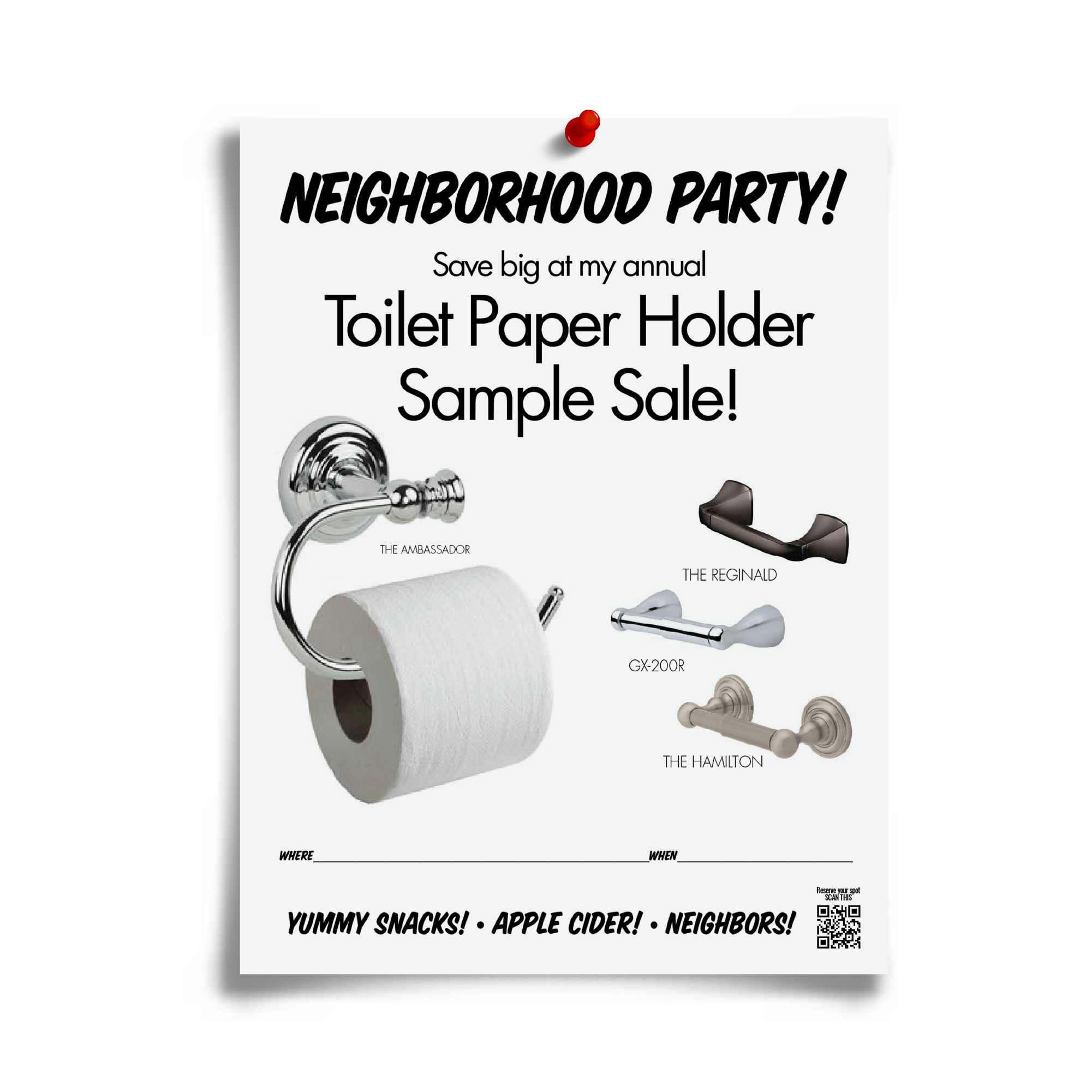 TP Holder Party Digital Download Flyer