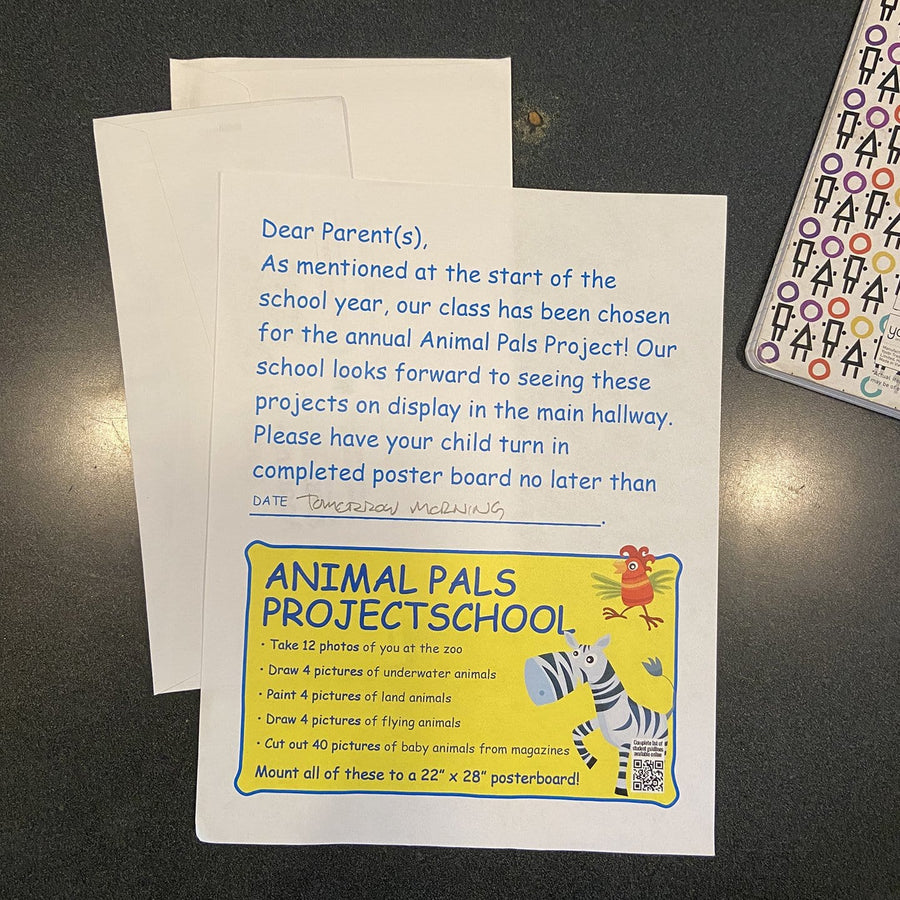fake school note for parents from Prank-O