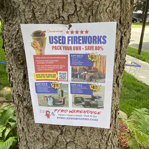 fourth of July prank for used fireworks