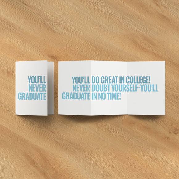 funny card to give to a high school graduate