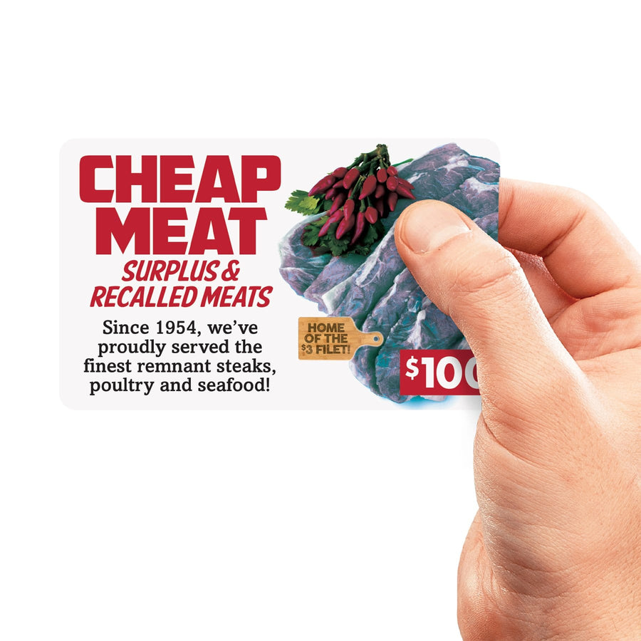 cheap meat gift card