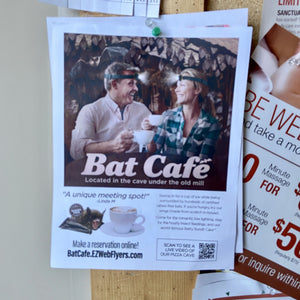 fake flyer for a Bat Cafe by Prank-o